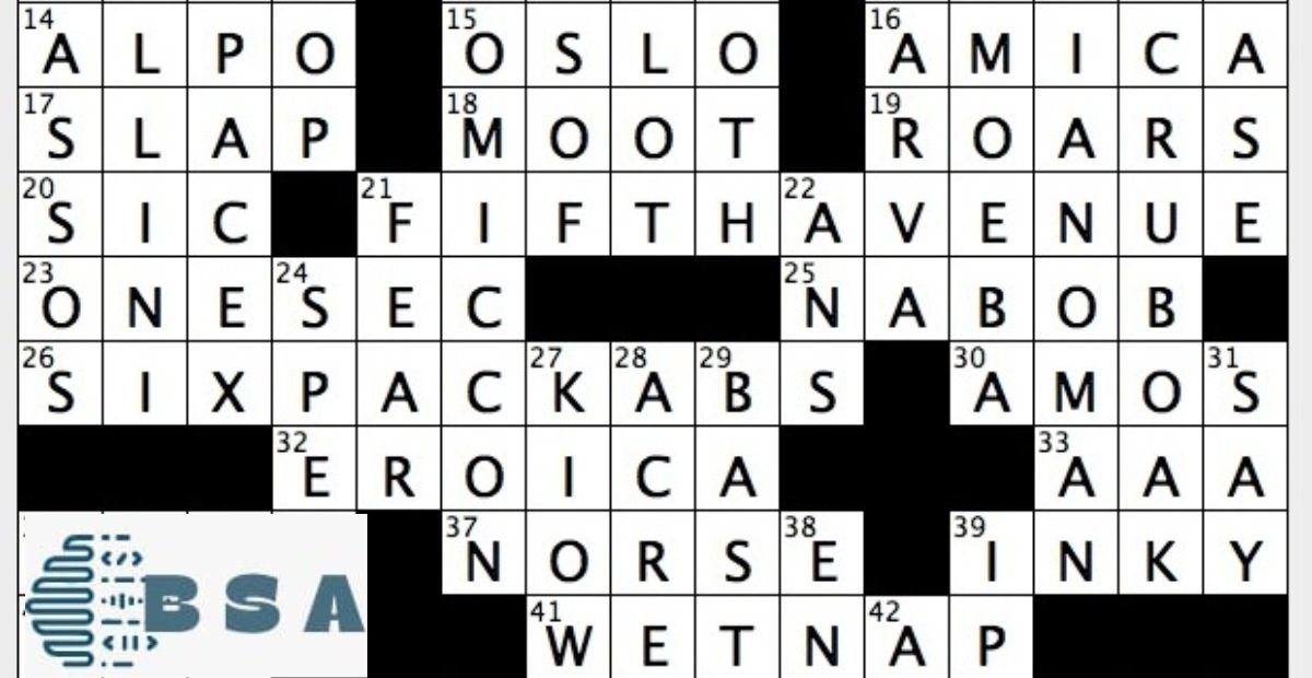 sector nyt crossword